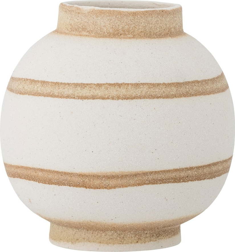 Bílá váza z kameniny (výška 18 cm) Sahifa – Bloomingville Bloomingville