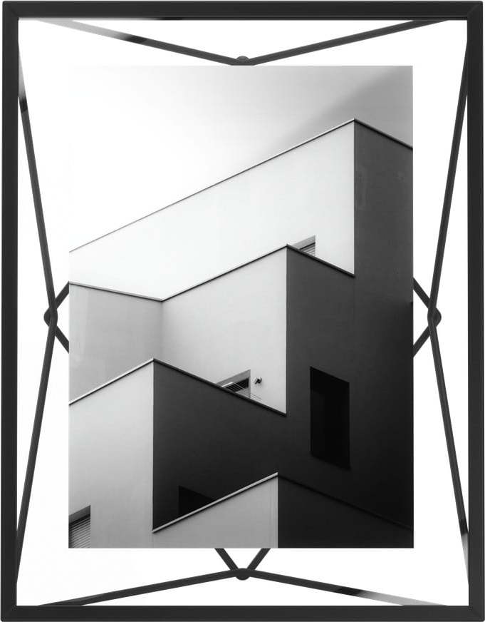 Černý kovový rámeček stojací/na zeď 23x18 cm Prisma – Umbra Umbra