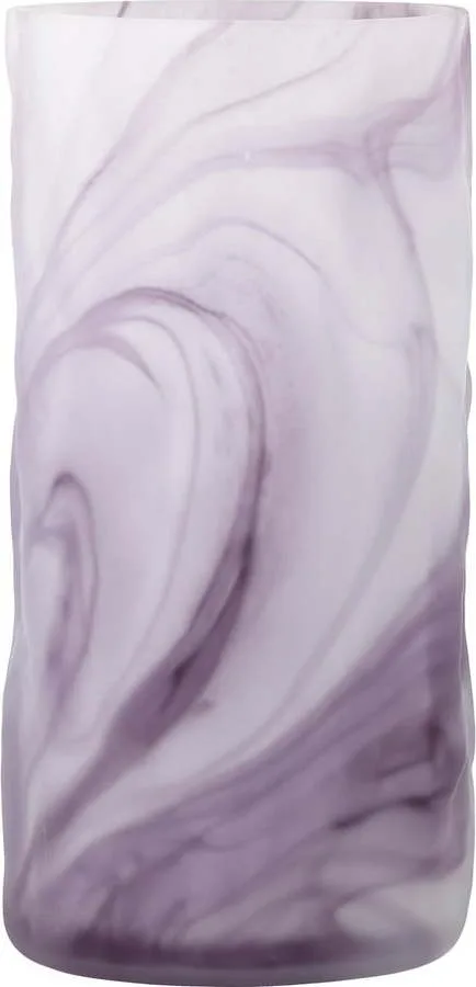 Fialová skleněná ručně vyrobená váza (výška 24,5 cm) Moore – Bloomingville