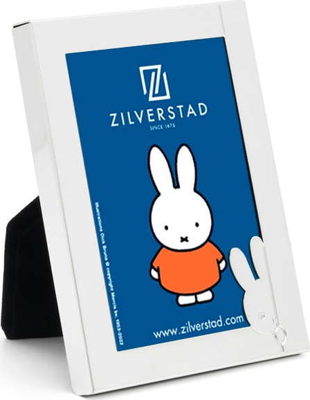 Kovový stojací rámeček ve stříbrné barvě 8x10 cm Miffy – Zilverstad Zilverstad