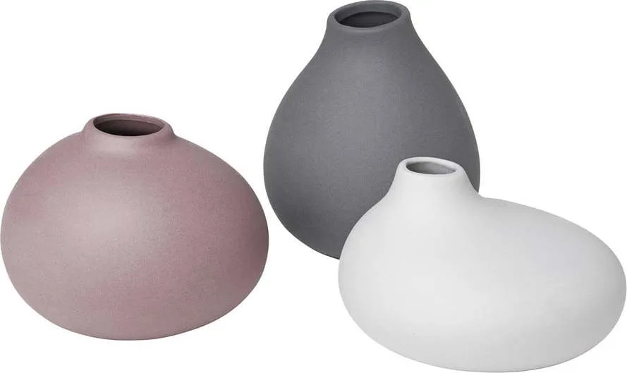 Porcelánové vázy v sadě 3 ks (výška) Nona – Blomus