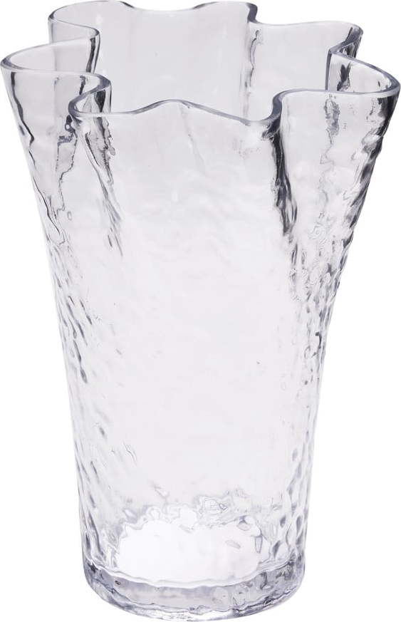 Skleněná váza (výška 30 cm) Ruffle – Hübsch Hübsch