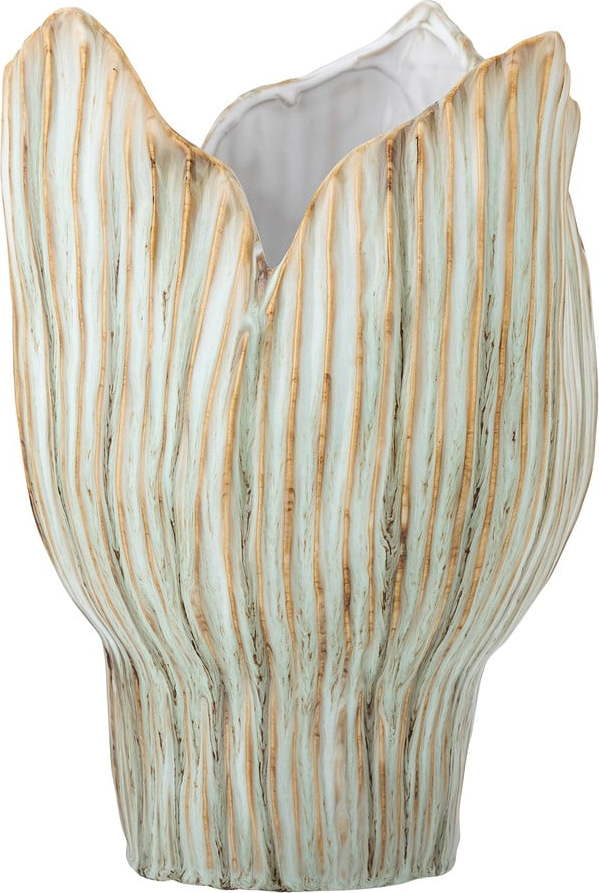 Světle zelená váza z kameniny (výška 30 cm) Mahira – Bloomingville Bloomingville