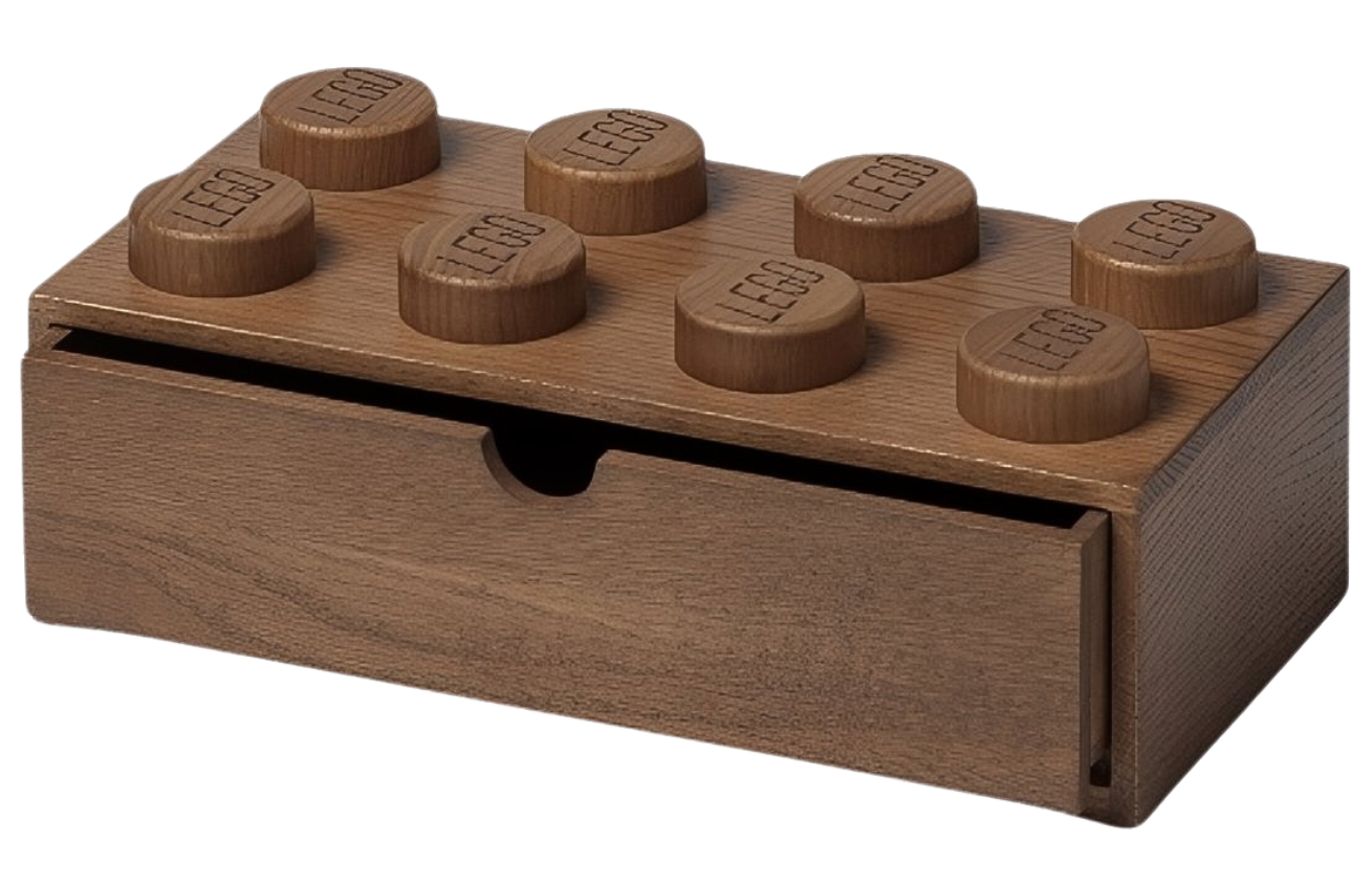 Lego® Tmavý dubový úložný box LEGO® Wood 32 x 15 cm Lego®