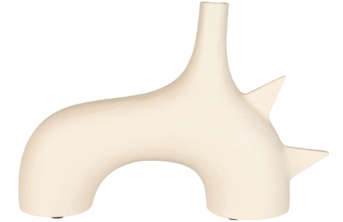 Béžová hliníková váza ZUIVER STING 24 cm Zuiver