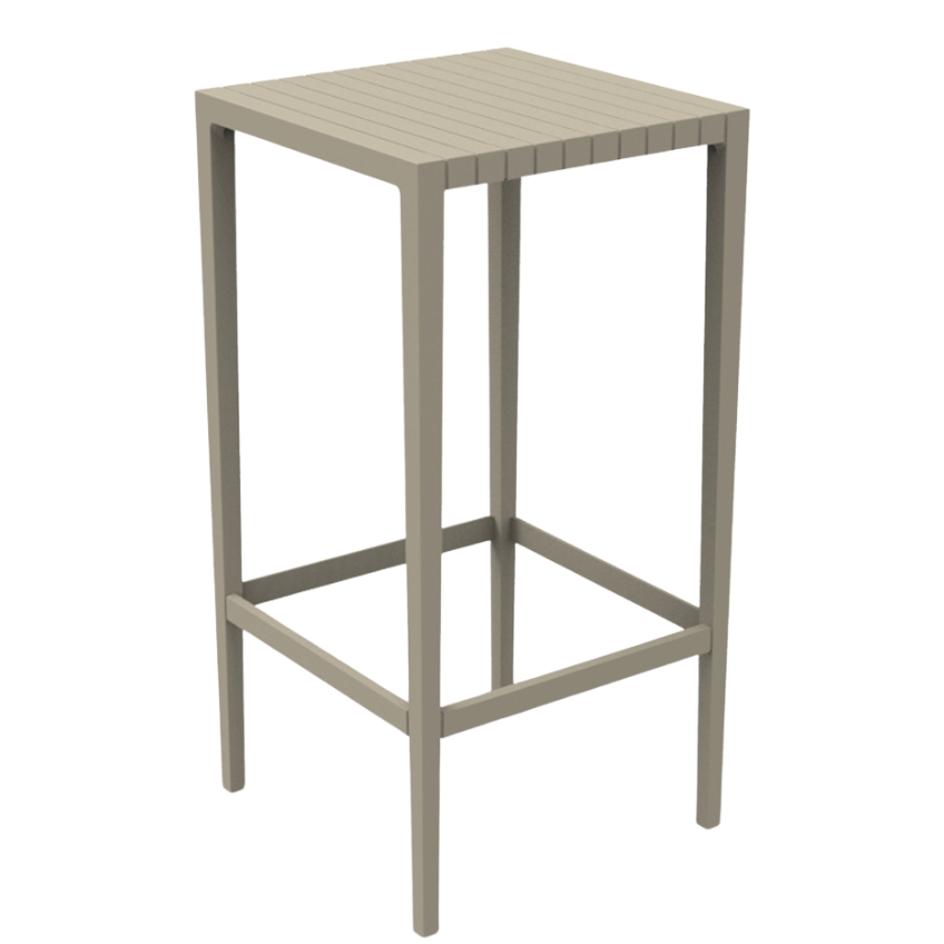 VONDOM Béžový plastový zahradní barový stůl SPRITZ 50 x 50 cm VONDOM