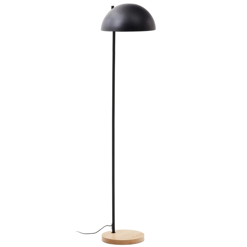 Černá kovová stojací lampa Kave Home Catlar 150 cm Kave Home