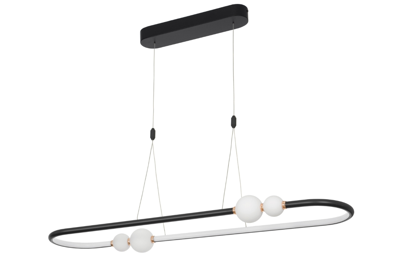 Černé závěsné LED světlo Nova Luce Celia 100 cm Nova Luce