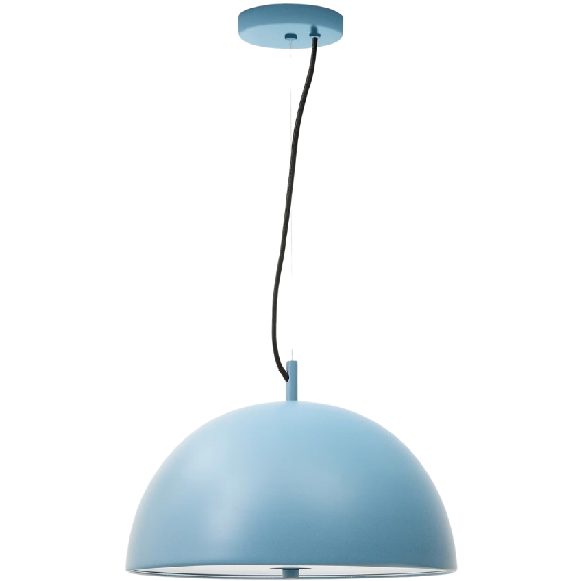 Modré kovové závěsné světlo Kave Home Catlar 40 cm Kave Home