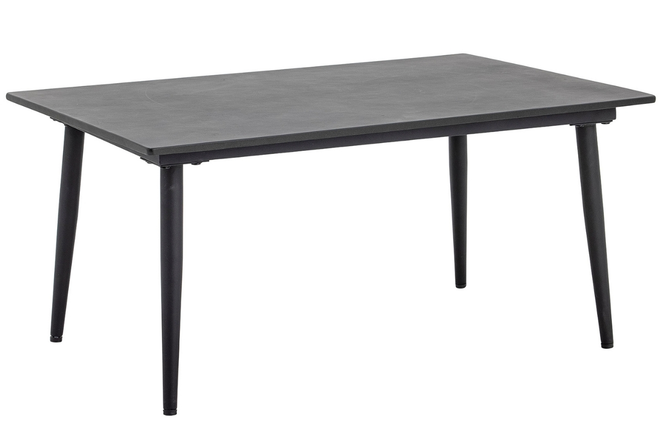 Černý cementový zahradní stolek Bloomingville Pavone 90 x 60 cm Bloomingville