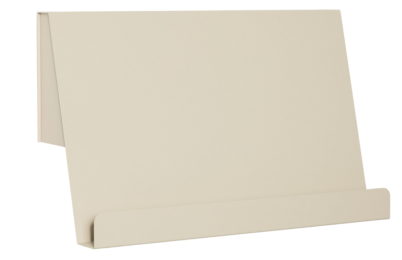 Béžová kovová nástěnná police Hübsch Slope 34 x 55 cm Hübsch