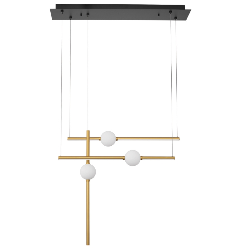 Zlaté závěsné LED světlo Nova Luce Acrobat 89 cm Nova Luce