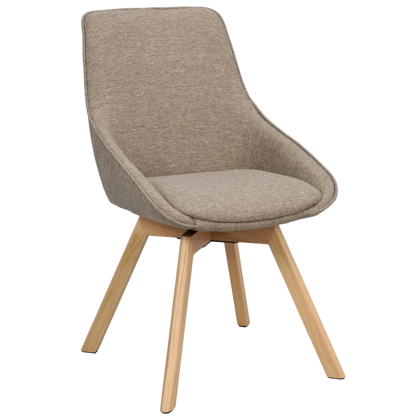 Tmavě béžová otočná jídelní židle ROWICO ALISON Rowico