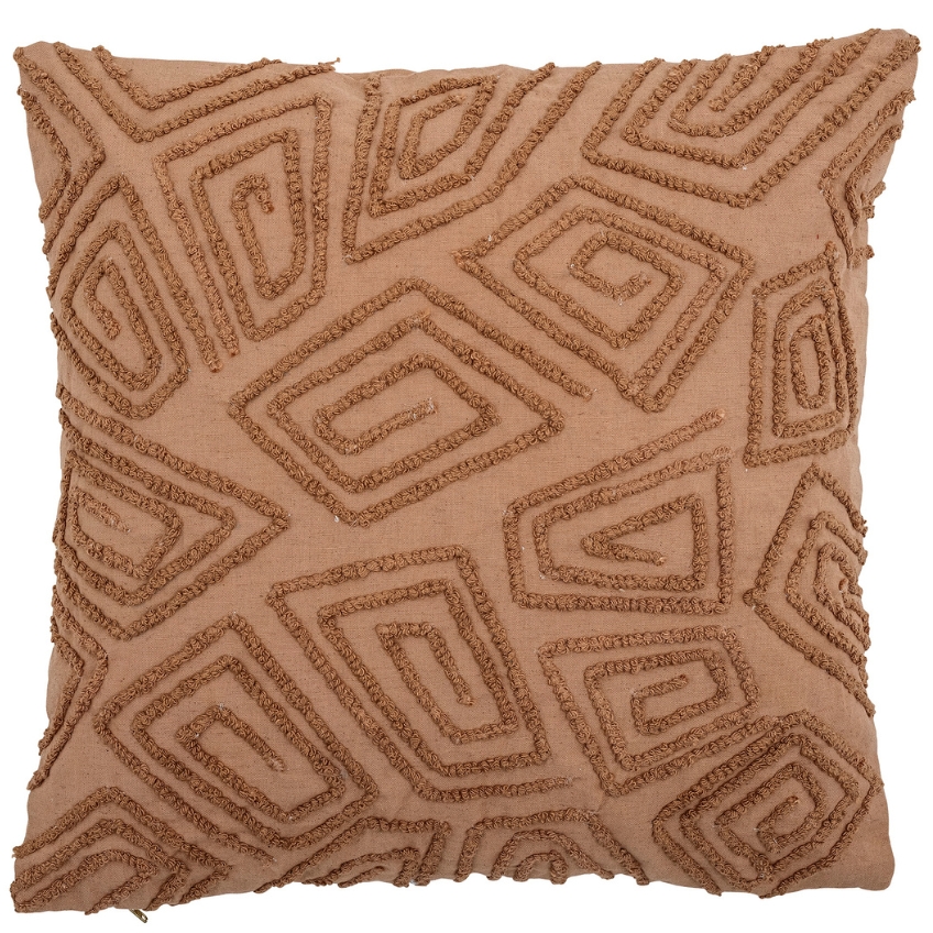Hnědý polštář Bloomingville Watton 45 x 45 cm Bloomingville