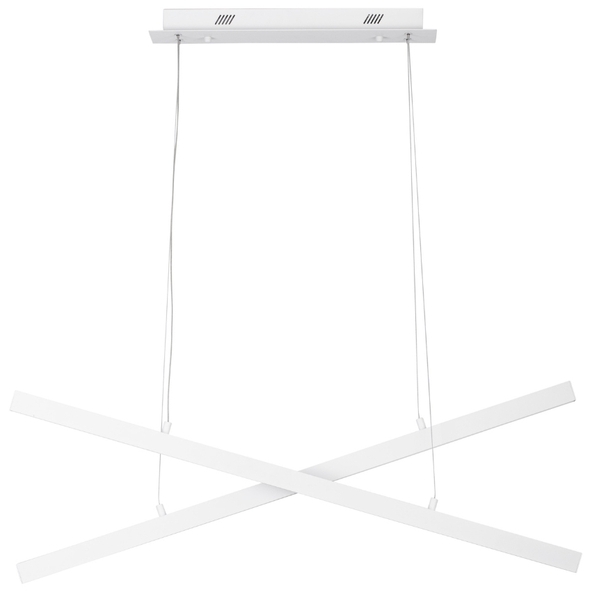 Bílé kovové závěsné LED světlo Nova Luce X-line 100 cm Nova Luce