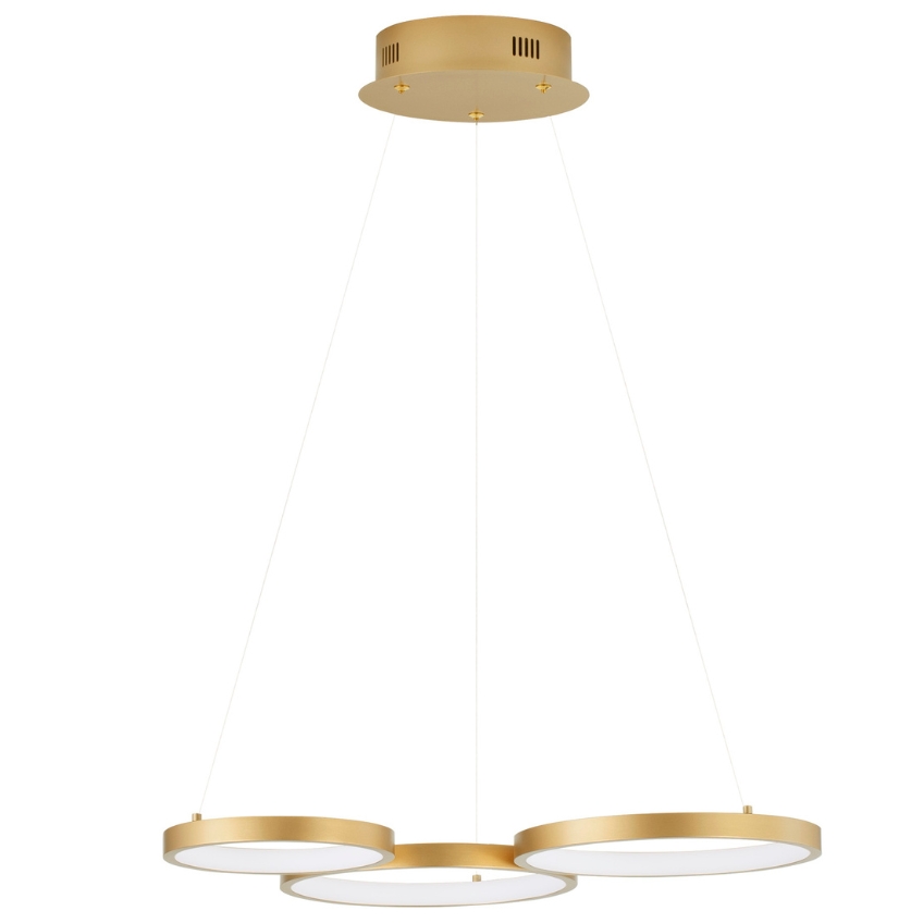 Zlaté kovové závěsné LED světlo Nova Luce Magnus 55 cm Nova Luce