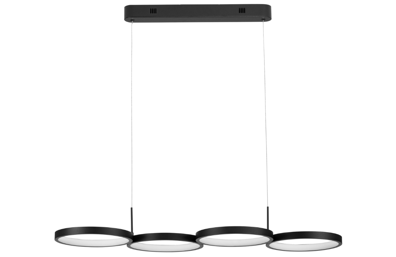 Černé kovové závěsné LED světlo Nova Luce Magnus 84 cm Nova Luce