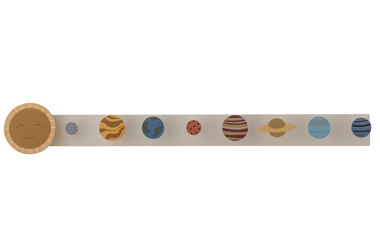 Barevný lakovaný nástěnný věšák Bloomingville Space 55 cm Bloomingville