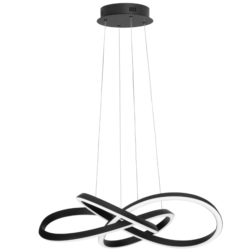 Černé kovové závěsné LED světlo Nova Luce Amara 68 cm Nova Luce