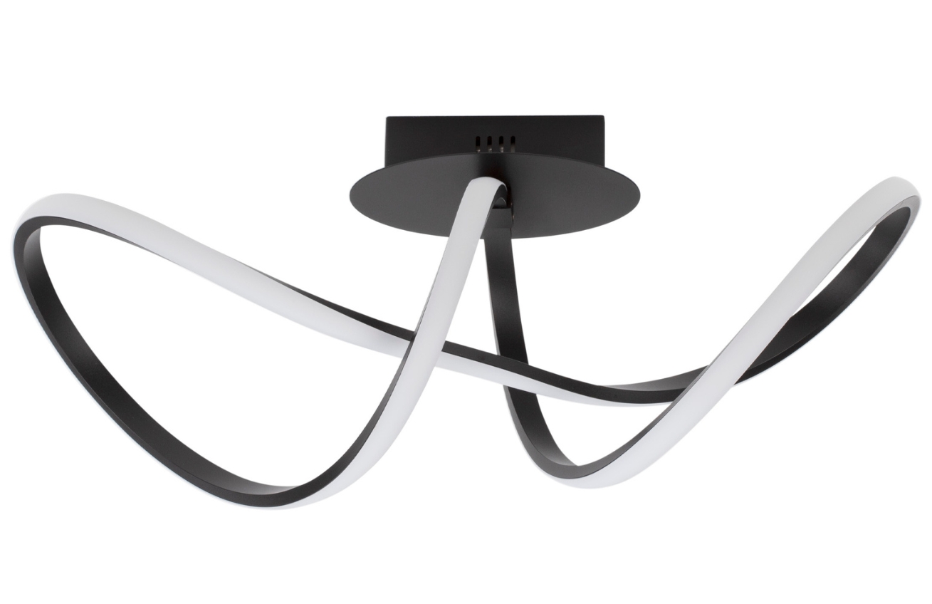 Černé kovové stropní LED světlo Nova Luce Amara 61 cm Nova Luce