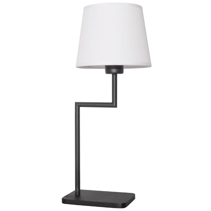 Černobílá kovová stolní lampa Nova Luce Savona Nova Luce
