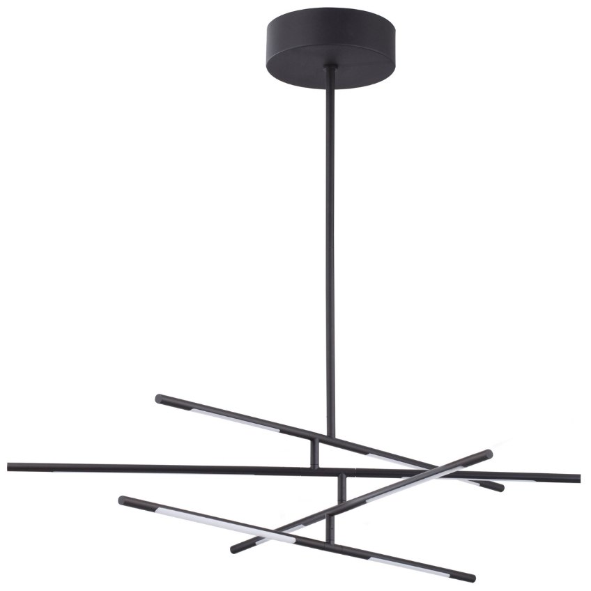 Černé kovové závěsné LED světlo Nova Luce Raccio 84 cm Nova Luce