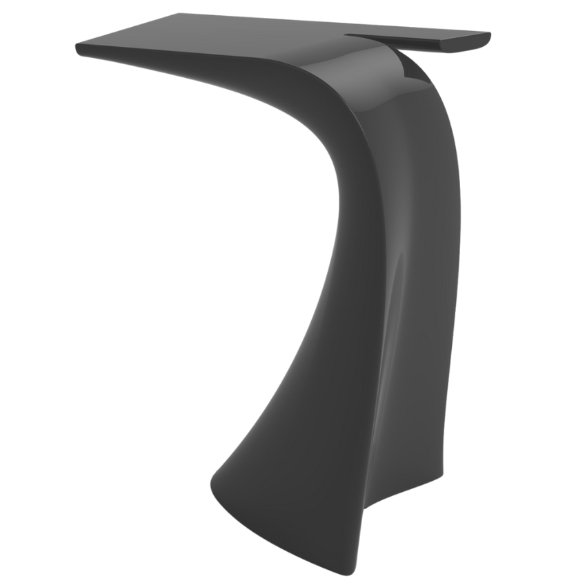 VONDOM Antracitově šedý plastový barový stůl WING 76 x 50 cm VONDOM