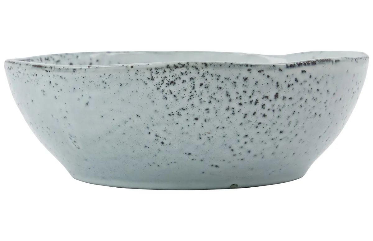 House Doctor Modrošedá kameninová miska Rustic 21,5 cm