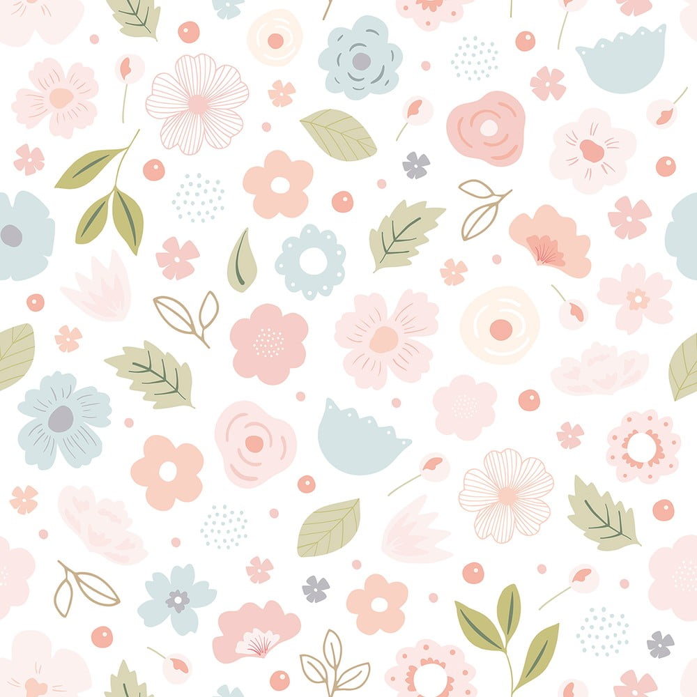 Dětská tapeta 10 m x 50 cm Flowers Bloom – Lilipinso Lilipinso