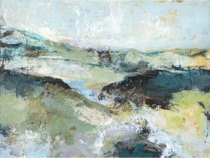 Obraz s ručně malovan&yacute;mi prvky 118x90 cm Green Mountain &ndash; Malerifabrikken Malerifabrikken