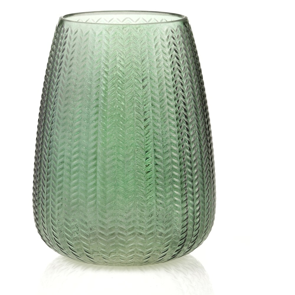 Zelená skleněná váza (výška 24 cm) Sevilla – AmeliaHome AmeliaHome