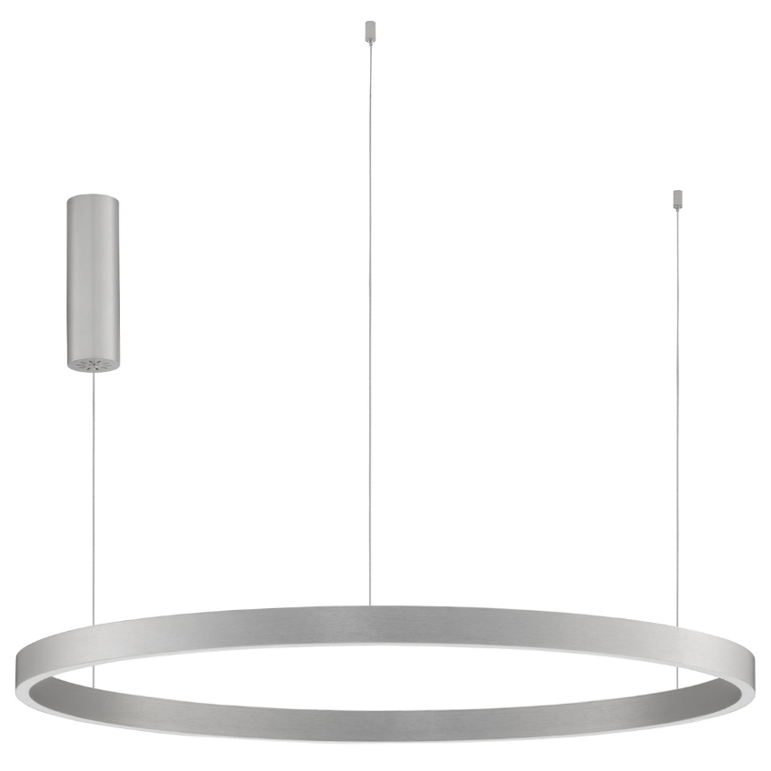 Stříbrné kovové závěsné LED světlo Nova Luce Elowen 98 cm Nova Luce