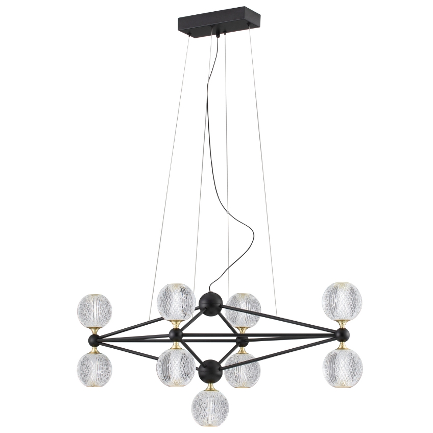 Černé závěsné LED světlo Nova Luce Belinda 96 cm Nova Luce