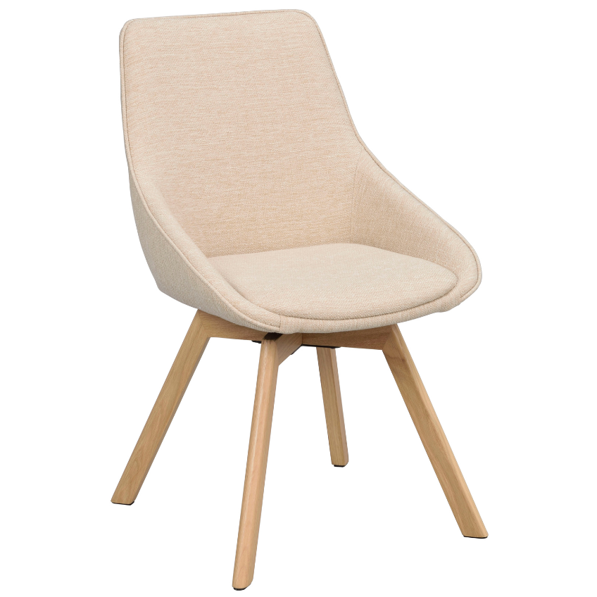 Béžová otočná jídelní židle ROWICO ALISON Rowico