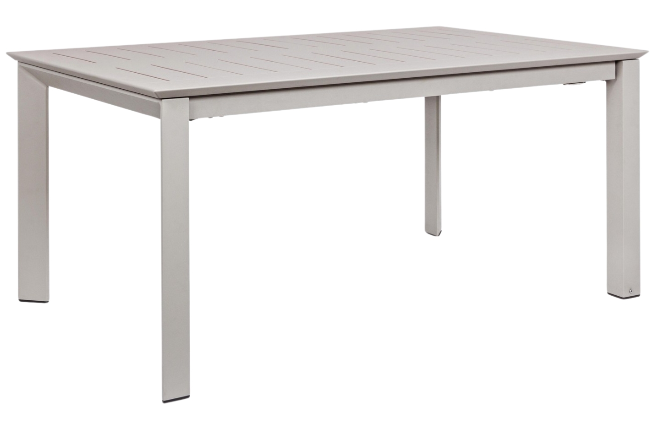 Šedý hliníkový zahradní rozkládací stůl Bizzotto Konnor 160/240 x 100 cm Bizzotto