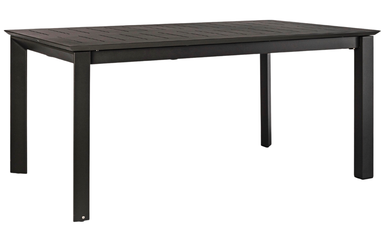 Antracitový hliníkový zahradní rozkládací stůl Bizzotto Konnor 160/240 x 100 cm Bizzotto