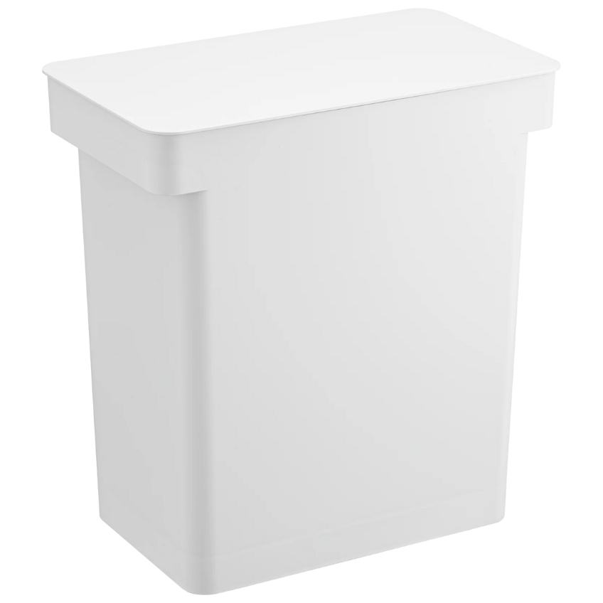 Bílý plastový odpadkový koš Yamazaki Tower 25 l YAMAZAKI