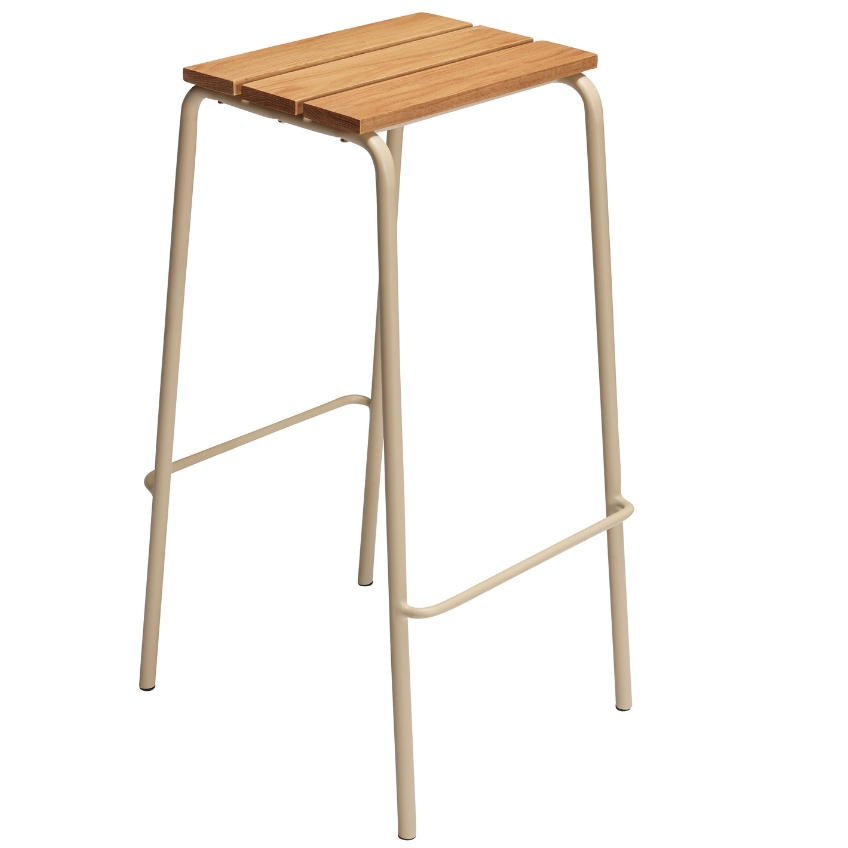 Dřevěná barová židle Hübsch Stilt 76 cm Hübsch