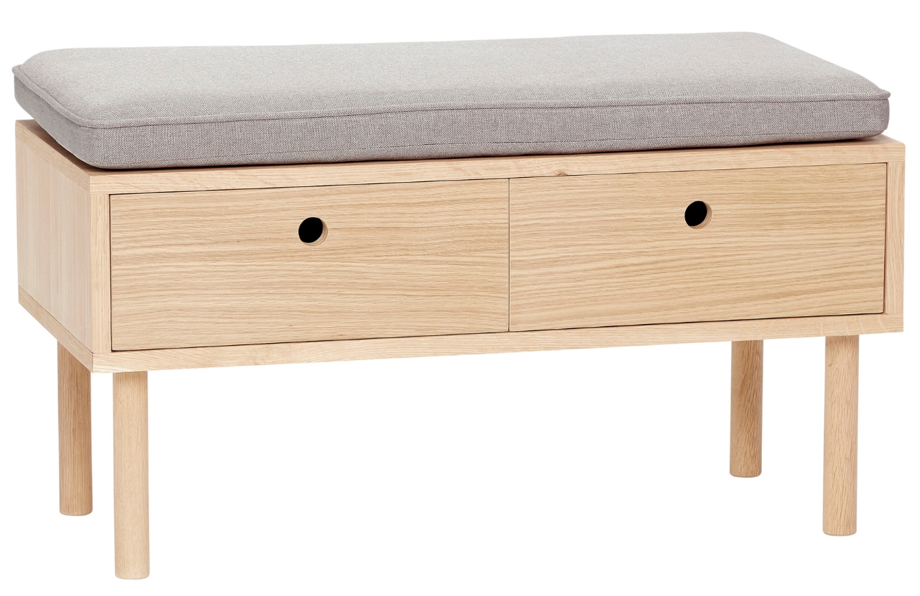 Dubová lavice Hübsch Hide 85 cm Hübsch