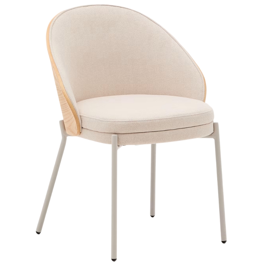 Béžová čalouněná jídelní židle Kave Home Eamy Kave Home