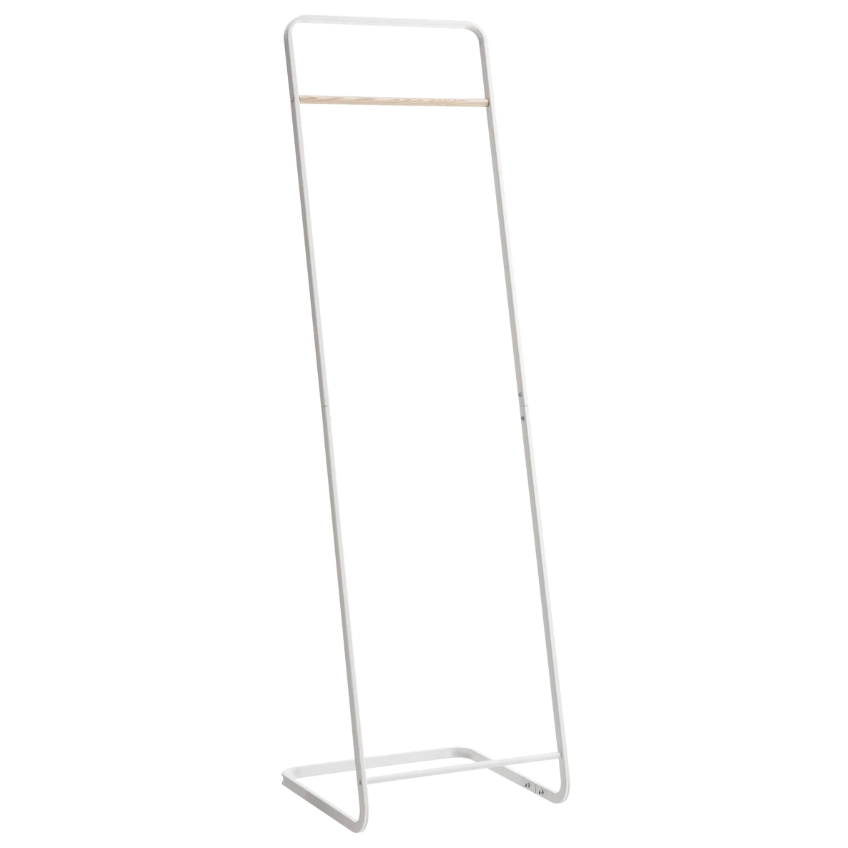 Bílý kovový stojací věšák Yamazaki Tower II. 140 cm YAMAZAKI