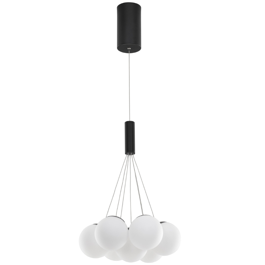Opálově bílé skleněné závěsné LED světlo Nova Luce Nuvole 36 cm Nova Luce
