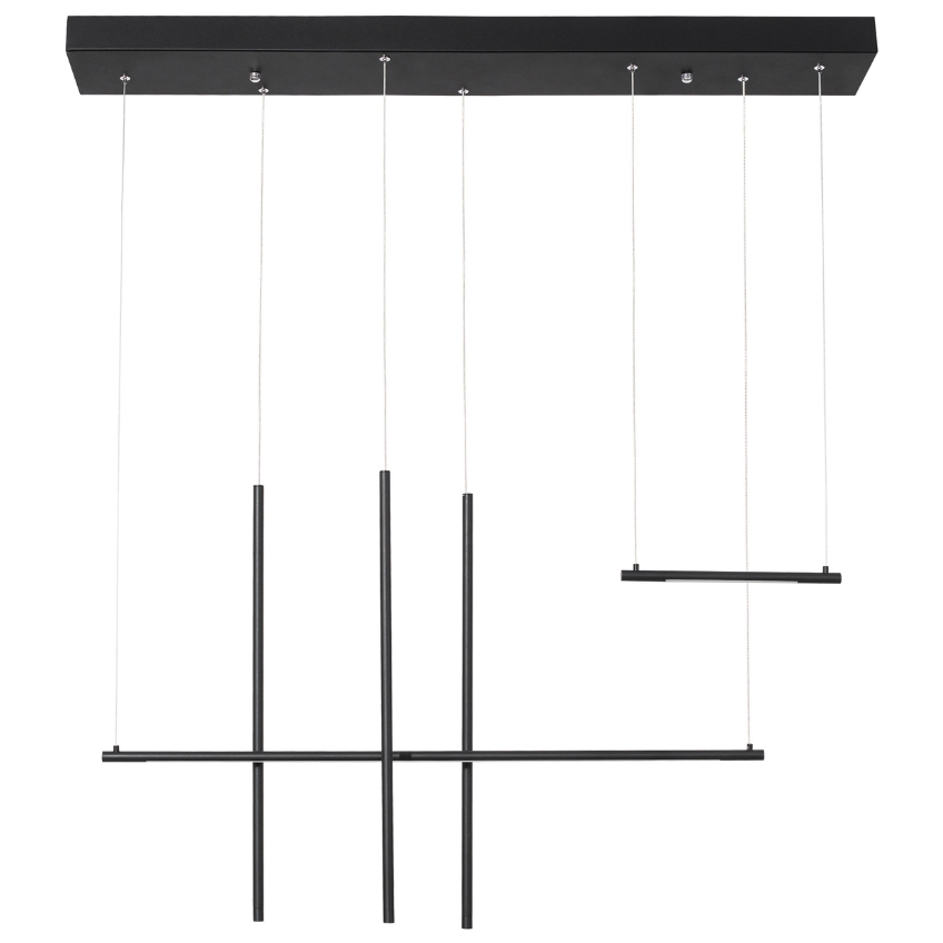 Černé kovové závěsné LED světlo Nova Luce Elettra 110 cm Nova Luce