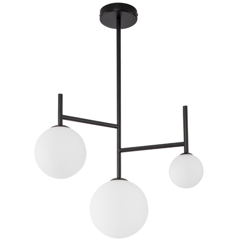 Opálově bílé skleněné závěsné světlo Nova Luce Licato 49 cm Nova Luce