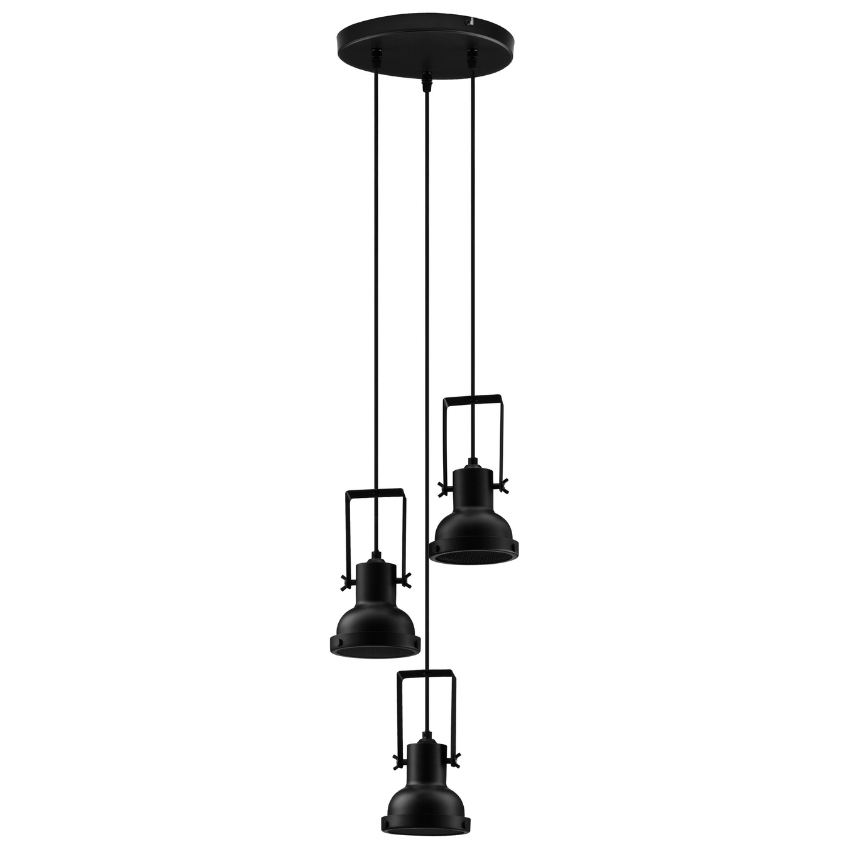 Černé kovové závěsné světlo Nova Luce Ruvi 24 cm Nova Luce