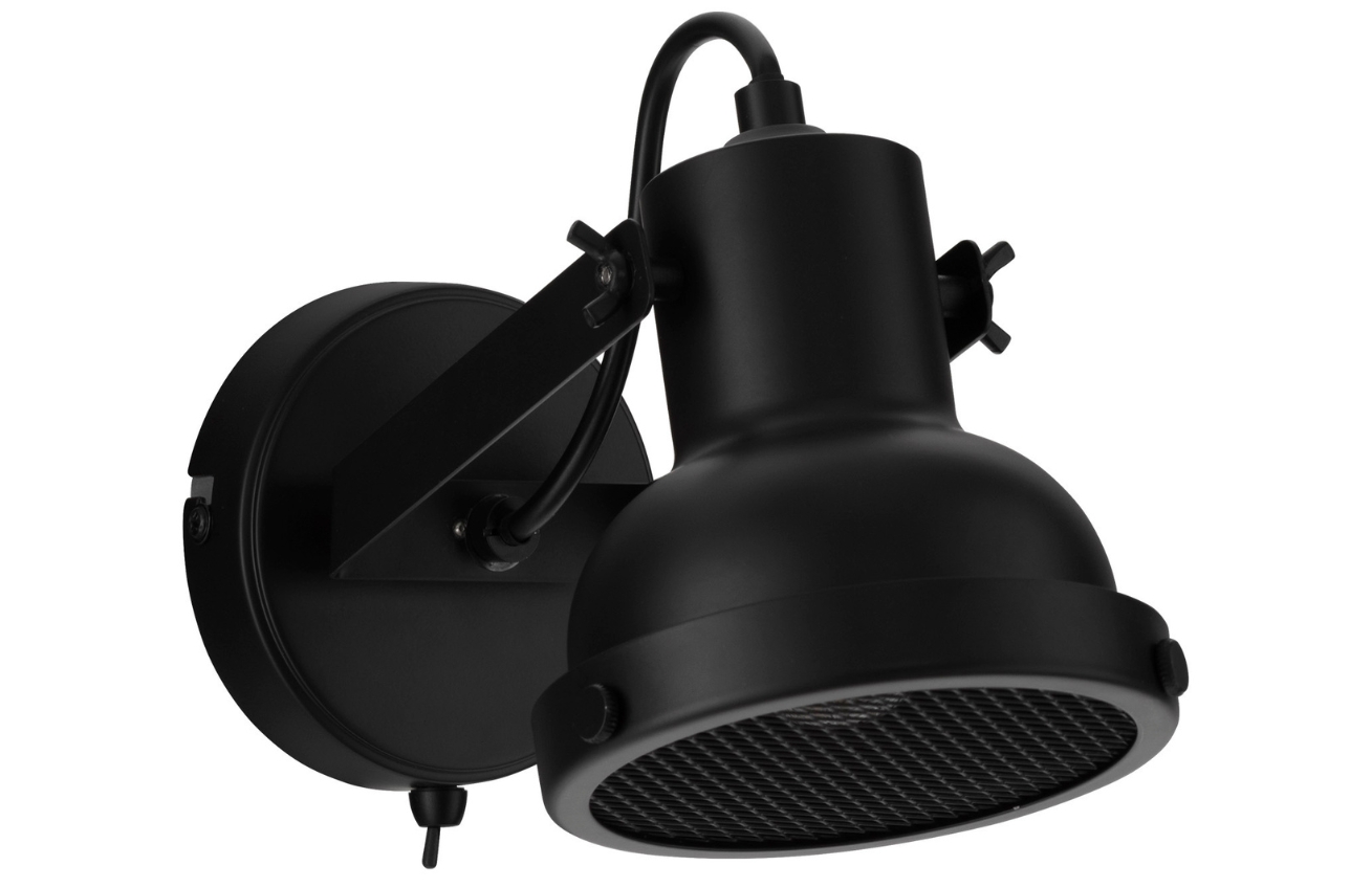 Černé kovové nástěnné světlo Nova Luce Ruvi Nova Luce