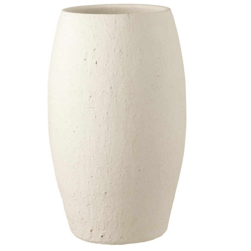 Bílá keramická váza J-line Elica 50 cm J-line