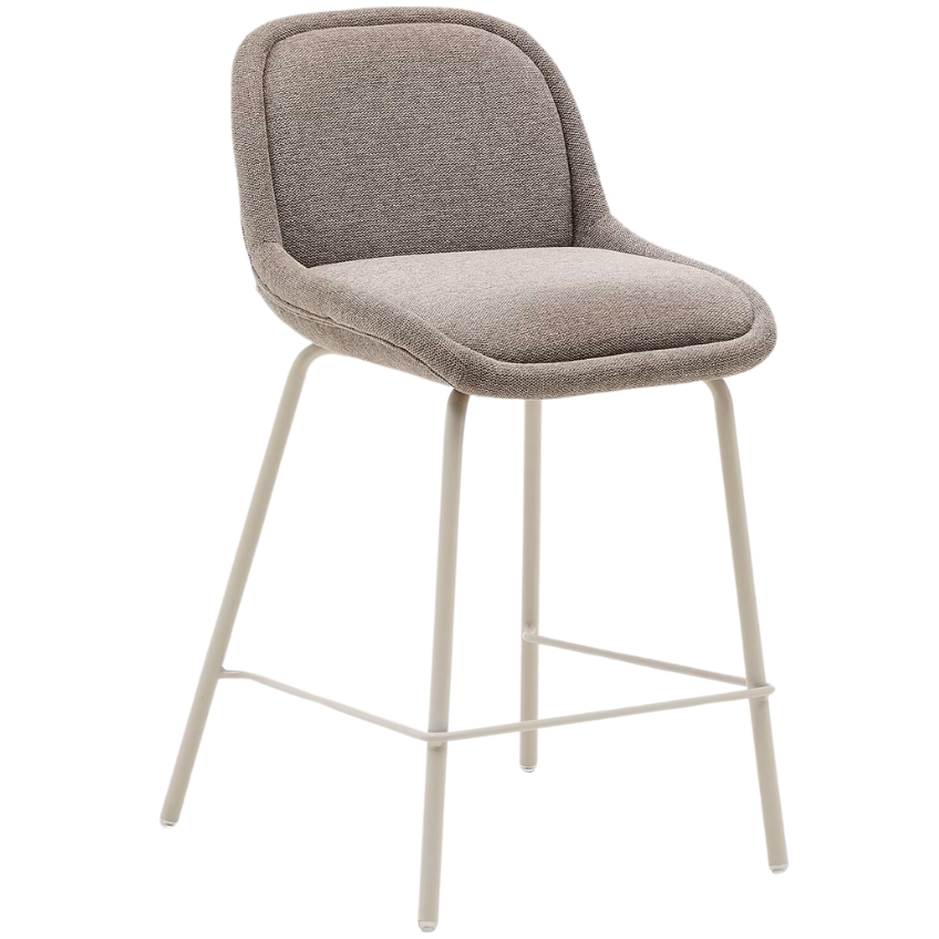 Světle hnědá čalouněná barová židle Kave Home Aimin 65 cm Kave Home