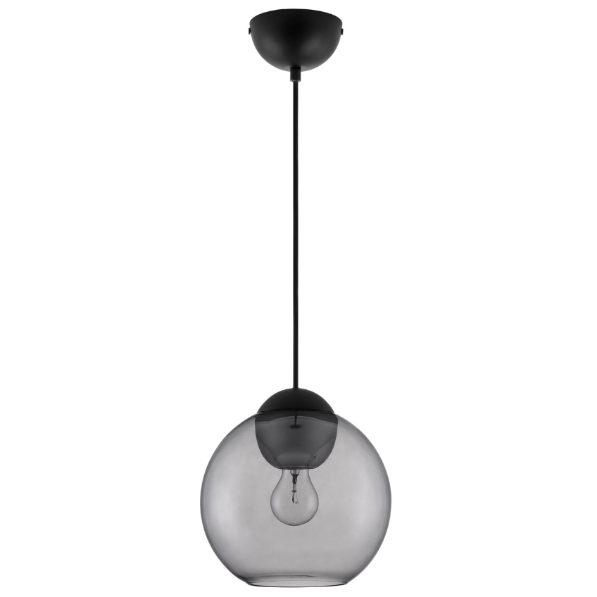 Šedé skleněné závěsné světlo Nova Luce Midori 24 cm Nova Luce
