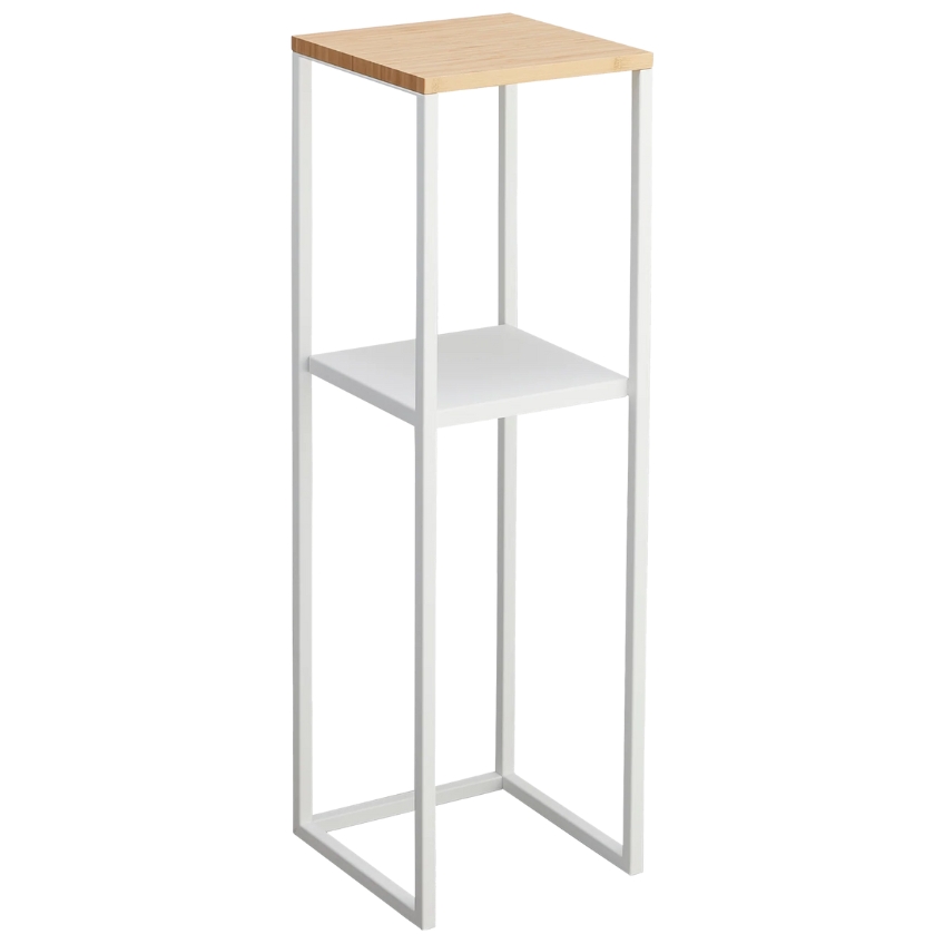 Bílý kovový stojan na květiny Yamazaki Tower 80 cm YAMAZAKI